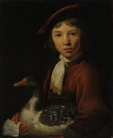 Jacob Gerritsz. Cuyp A Boy with a Goose oil painting picture